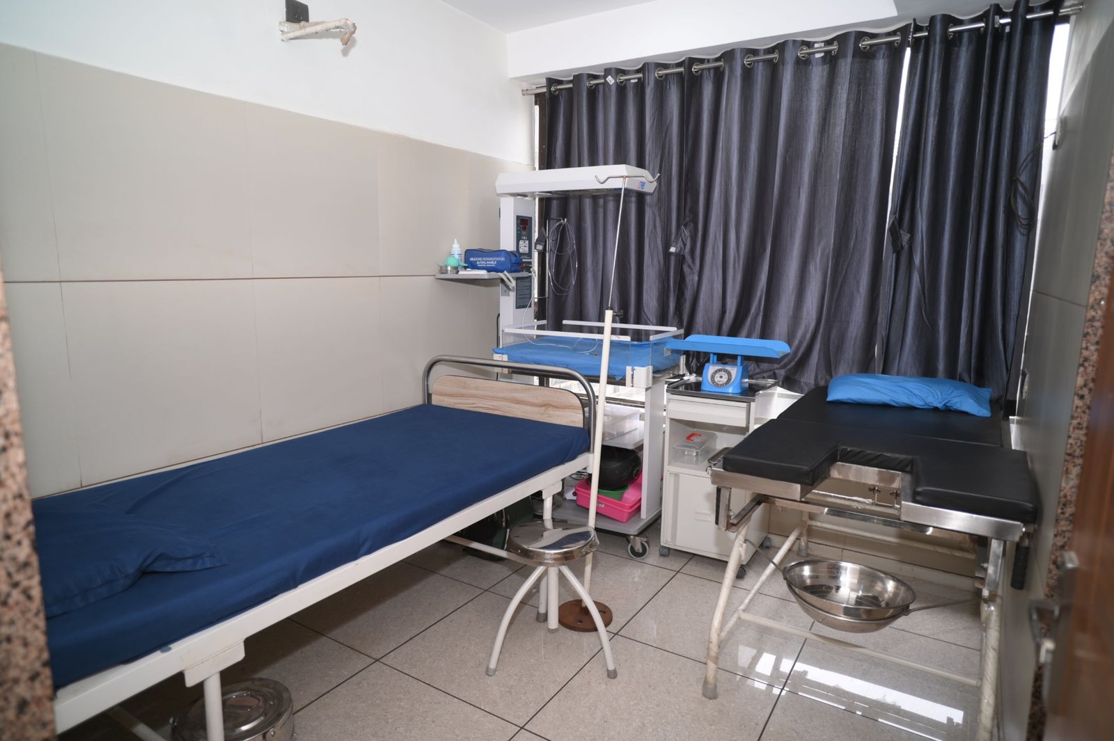 Delivery and newborn care room at Deepika Women's Hospital